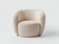 Sessel Bouclé 95x85x75 cm Beige - Moderner Lounge Stil