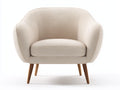 Sessel aus Stoff 88 x 80 x 77 cm - Creme - modern für Wohnzimmer