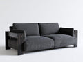 Zweisitzer Sofa aus Stoff 205 x 96 x 84 cm - Grau - modern für Wohnzimmer